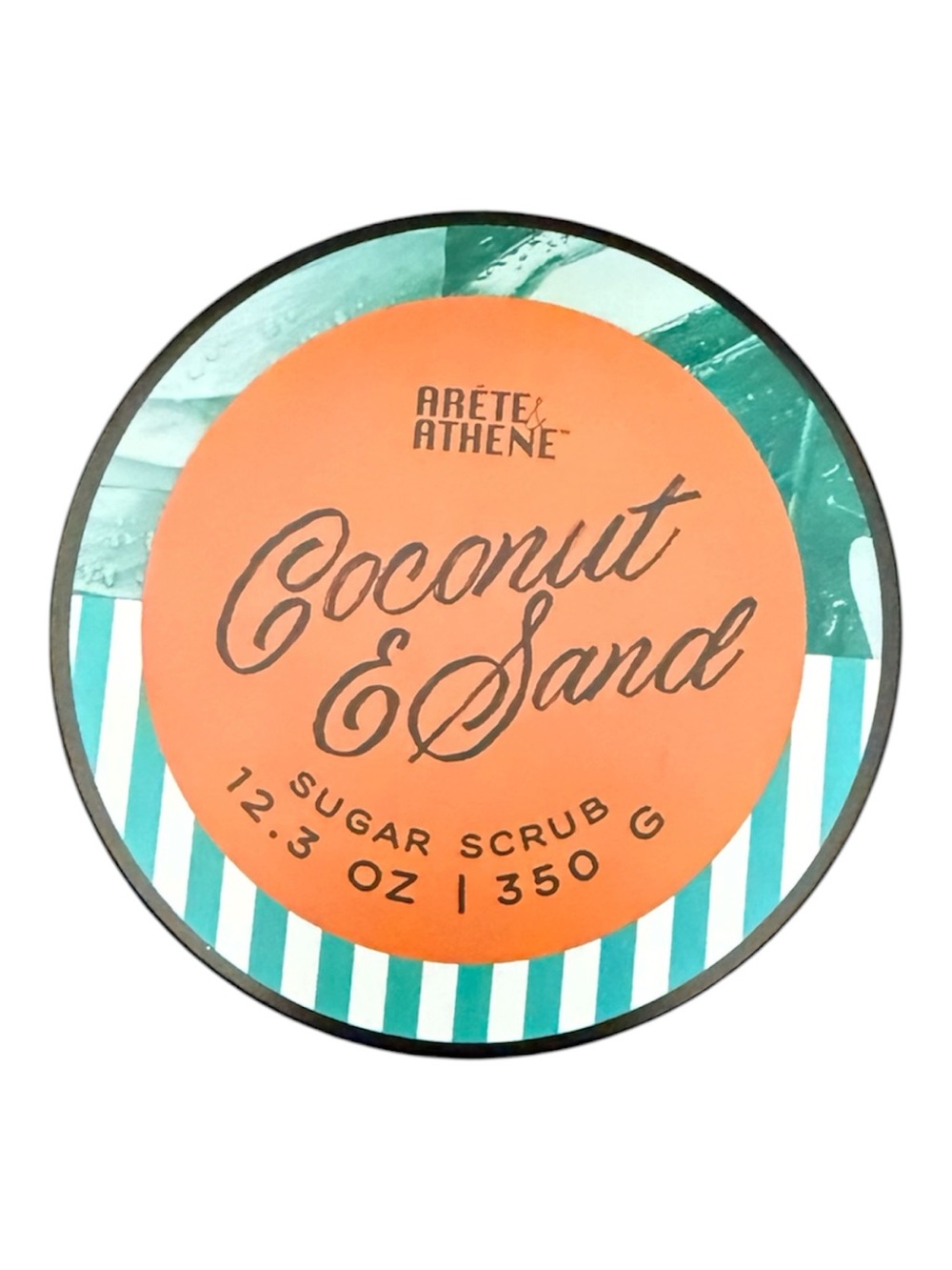 Coconut & Sand Sugar Scrub — Orange and Teal